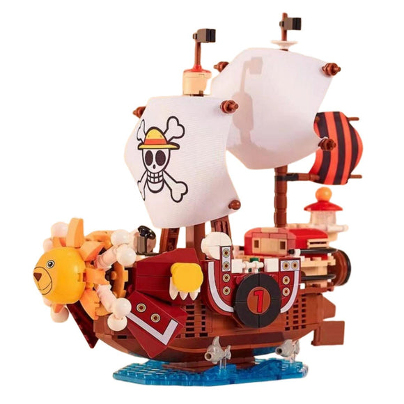 Thoundsunny Pirate ship decoration table decoration, experience the fun of assembly (can be used to decorate the living room, bedroom, study)