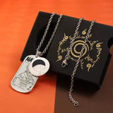 Sasuke/Kakashi/Jiraiya Fashion handsome titanium steel metal necklace pendant