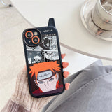 Pain/Kakashi Apple exquisite Trend Silicone Anti-collision phone case（Reverse side have a mirror）