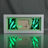 Luffy/Zoro paper cut photo frame tabletop decoration, can decorate the living room, living room or study Wall-mounted