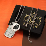 Sasuke/Kakashi/Jiraiya Fashion handsome titanium steel metal necklace pendant