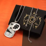 Sasuke/Kakashi/Jiraiya Fashion handsome titanium steel metal necklace pendant