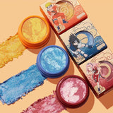 Sasuke/Sakura Eyeshadow Makeup set Eyeshadow tray Lip glaze eyeliner Flash powder set women's makeup