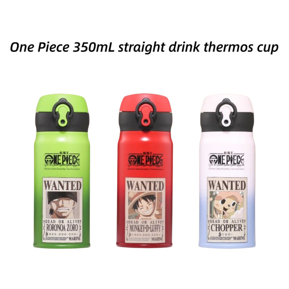 Stainless steel direct drinking cup, cartoon style thermos cup with bouncing lid, holding time 6h-8h, 350ml large capacity