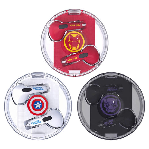 IRON MAN/SPIDERMAN/CAPTAIN AMERICA MOBILE PHONE WIRELESS BLUETOOTH APPLE ANDROID UNIVERSAL ACTIVE NOISE REDUCTION HD SOUND QUALITY HEADSET EARPHONES