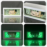 Luffy/Zoro paper cut photo frame tabletop decoration, can decorate the living room, living room or study Wall-mounted