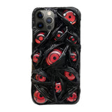 Sharingan iPhone exquisite Trend Silicone Anti-collision phone case (This mobile phone case is customized by hand, the transportation of mobile phones is longer, please wait patiently)