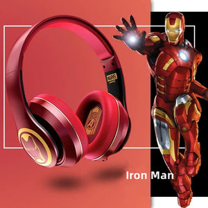 IRON MAN/SPIDERMAN/CAPTAIN AMERICA MOBILE PHONE WIRELESS BLUETOOTH APPLE ANDROID UNIVERSAL ACTIVE NOISE REDUCTION HD SOUND QUALITY HEADSET EARPHONES