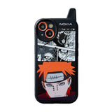 Pain/Kakashi Apple exquisite Trend Silicone Anti-collision phone case（Reverse side have a mirror）