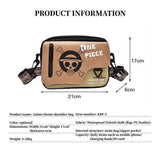 Luffy Straw Hat Pirates small single shoulder bag bag students Satchel capacity is sufficient (suitable for school, travel, work)