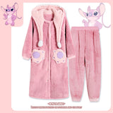 Stitch lovely cartoon men and women lovers pajamas