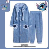 Stitch lovely cartoon men and women lovers pajamas