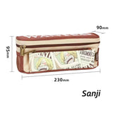 Luffy/Chopper/Zoro/Sanji style pen bag, the selection of environmentally friendly and strong fabric, pen bag volume, delicate and cool pattern.