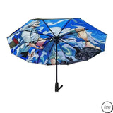 Nika Luffy Fashion trend handsome rain and sunshine semi-automatic umbrella