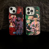 Luffy/Zoro iPhone exquisite Trend Silicone Anti-collision phone case