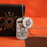 Sasuke/Kakashi/Jiraiya Fashion handsome titanium steel metal necklace pendant