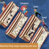 Luffy/Chopper/Zoro/Sanji style pen bag, the selection of environmentally friendly and strong fabric, pen bag volume, delicate and cool pattern.