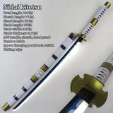 Zoro Samurai sword cool handsome cosplay props weapons LED light blade, wooden blade, grip bottom rechargeable