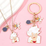 Nika Luffy handsome and stylish metal necklaces and keychains