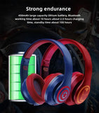 IRON MAN/SPIDERMAN/CAPTAIN AMERICA MOBILE PHONE WIRELESS BLUETOOTH APPLE ANDROID UNIVERSAL ACTIVE NOISE REDUCTION HD SOUND QUALITY HEADSET EARPHONES