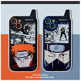 Pain/Kakashi Apple exquisite Trend Silicone Anti-collision phone case（Reverse side have a mirror）