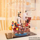 Thoundsunny Pirate ship decoration table decoration, experience the fun of assembly (can be used to decorate the living room, bedroom, study)