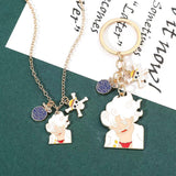 Nika Luffy handsome and stylish metal necklaces and keychains