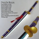 Zoro Samurai sword cool handsome cosplay props weapons LED light blade, wooden blade, grip bottom rechargeable