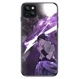 Uchiha Sasuke Luminous mobile phone case Smart luminous creative mobile phone case