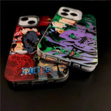 Luffy/Zoro iPhone exquisite Trend Silicone Anti-collision phone case