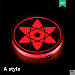 Uchiha Sasuke The Sharingan Car 7 Color Changing Intelligent Sensing Coasters