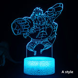 Luffy/Zoro/Nami/Sanji/Chopper Bedside sleep 3D night lamp (table lamp, holiday gift lamp)