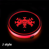 Uchiha Sasuke The Sharingan Car 7 Color Changing Intelligent Sensing Coasters