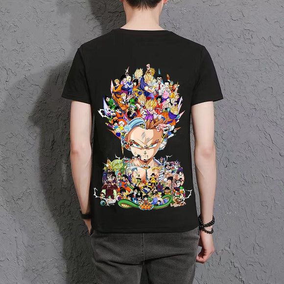 Son Goku Torankusu puzzle High appearance level Trend T-shirt cute and handsome characters(The real product is more delicate than the picture.)