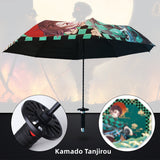 Kamado Tanjirou/Agatsuma Zenitsu cool katana hilt umbrella that folds (As Handsome As Weapons In dm)