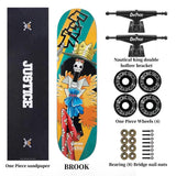 Luffy/Zoro Skateboard Professional Skateboard Exquisite pattern skateboard (size: 80CM×20CM)