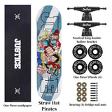 Luffy/Zoro Skateboard Professional Skateboard Exquisite pattern skateboard (size: 80CM×20CM)