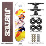 Luffy/Zoro Skateboard Professional Skateboard Exquisite pattern skateboard (size: 80CM×20CM)