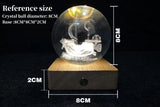 Sunny/Merry Crystal ball night light Creative DIY rechargeable luminous crystal ball night light exquisite touch night light