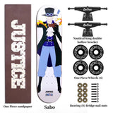 Luffy/Zoro Skateboard Professional Skateboard Exquisite pattern skateboard (size: 80CM×20CM)