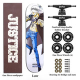 Luffy/Zoro Skateboard Professional Skateboard Exquisite pattern skateboard (size: 80CM×20CM)