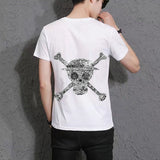 Skull puzzle High appearance level Trend-shirt cute and handsome anime characters (The real thing is more delicate than the picture.)