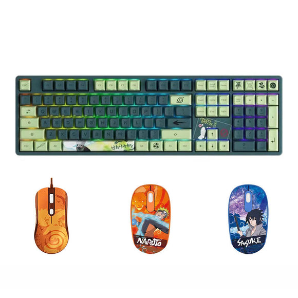 Hatake Kakashi Mechanical Keyboard Three-mode wireless RGB backlit gaming office desktop esports Keyboard