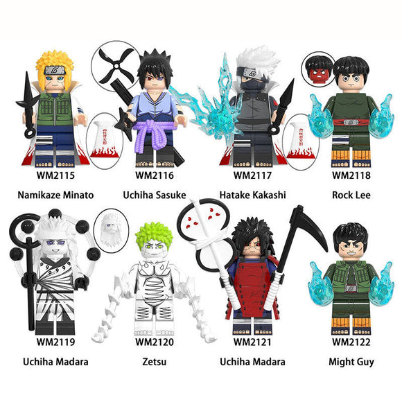 Madara/Sasuke/Minato/Zetsu/Rock Lee/Kakashi/Guy Figure Building Block Assembly Toy (Applies to all pieces, this is just one, please buy more, or buy a whole set)