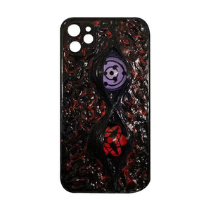 Sasuke Sharingan pure handmade mobile phone case Apple exquisite Trend Silicone Anti-collision phone case