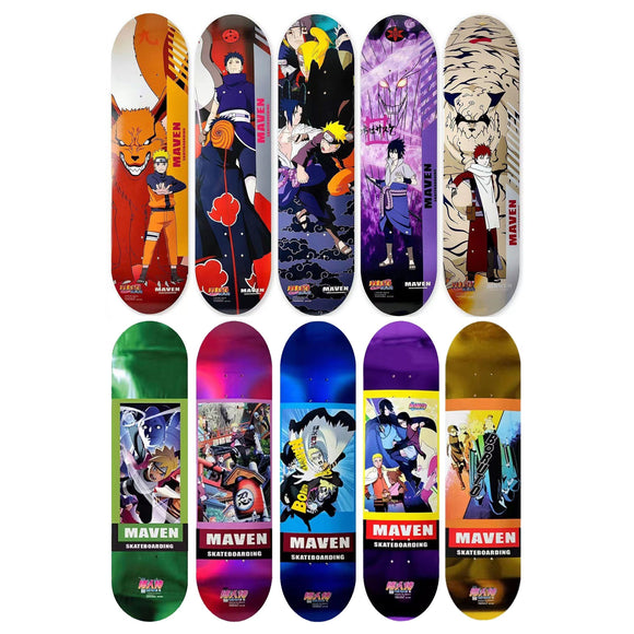 Boruto/Sarada Skateboard Professional skateboard Exquisite pattern skateboard (size: 80CM×20CM)