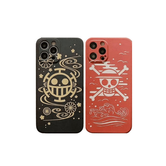 Luffy/Law Apple exquisite Trend Silicone Anti-collision phone case