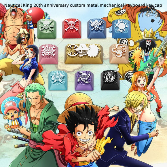 Luffy/Zoro role logo metal keyboard cap