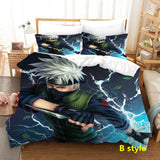 Sharingan Comfortable Home Textile Polyester Bedding 3 Sets（Complimentary bed hanging cloth）