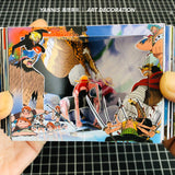 Luffy Make an exclusive pop-up book with fun navigation diary (39 scenes, 2 pop-up books, need to install yourself)